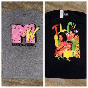TWO Vintage Old-School Tee Shirts must haves!